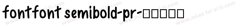 fontfont semibold-pr字体转换